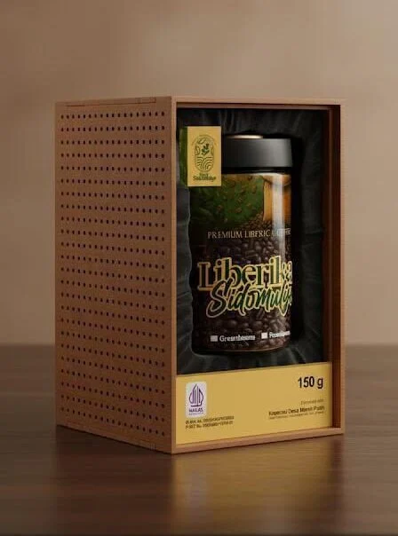 Kemasan Kopi Liberika Sidomulyo asli dari Desa Sidomulyo, Kecamatan Silo, Kabupaten Jember